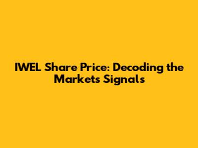 IWEL Share Price: Decoding the Market's Signals