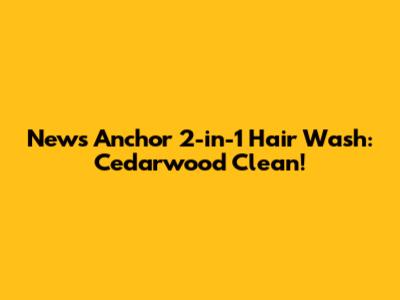 News Anchor 2-in-1 Hair Wash: Cedarwood Clean!