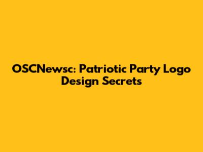 OSCNewsc: Patriotic Party Logo Design Secrets