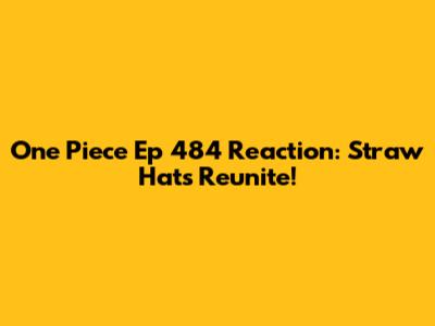 One Piece Ep 484 Reaction: Straw Hats Reunite!