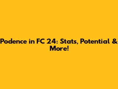 Podence in FC 24: Stats, Potential & More!