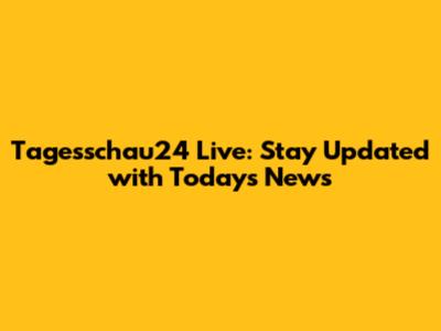 Tagesschau24 Live: Stay Updated with Today's News