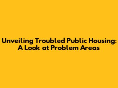 Unveiling Troubled Public Housing: A Look at Problem Areas